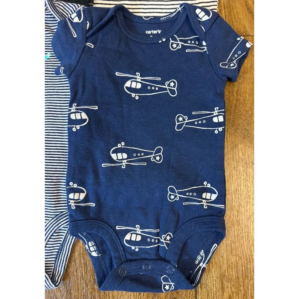 Carters‎ Baby Boy 3 Months Summer Clothes Lot Tees Shirts Bodysuits Rompers Dad